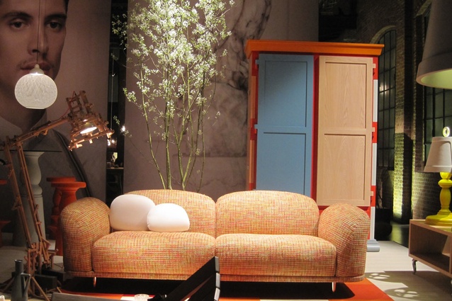 Moooi showed both new and familiar pieces in a series of installations.