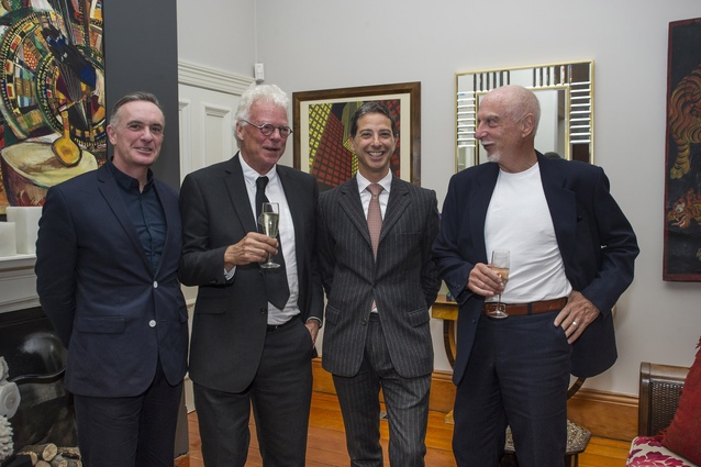 From left: Dr Charles Walker, Pip Cheshire, His Excellency Carmelo Barbarello – Ambassador of Italy, Tony van Raat.