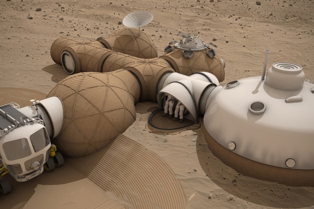 Mars habitat by Team Hive.