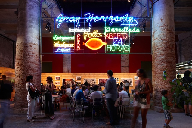 Cafe at the Arsenale at the 2012 Venice Architecture Biennale. 