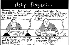 Cartoon - Malcolm Walker ‘Itchy fingers...’