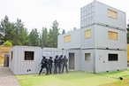 Police use shipping containers for training