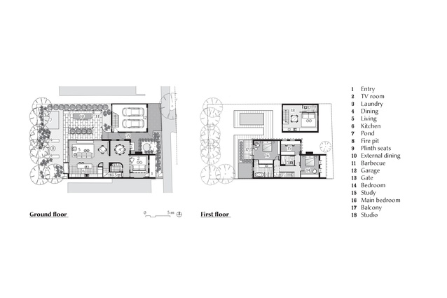 Plans of Annandale Residence by Jackson Teece.