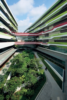 Architecture becomes an incubator for communication, creativity and innovation at the Singapore University of Technology and Design. 