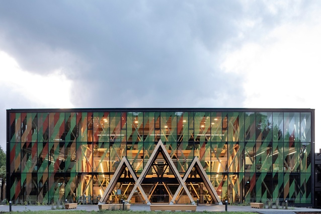Scion Innovation Hub, Te Whare Nui o Tuteata, Rotorua by RTA Studio and Irving Smith Architects.