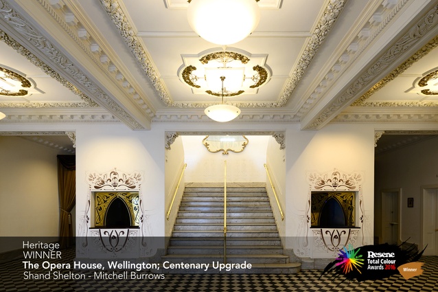 Heritage Award winner: The Opera House Wellington, Centenary upgrade by Mitchell Burrows of Shand Shelton.