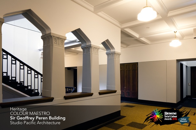 Heritage Colour Maestro Award winner: Sir Geoffrey Peren building by Studio Pacific Architecture.