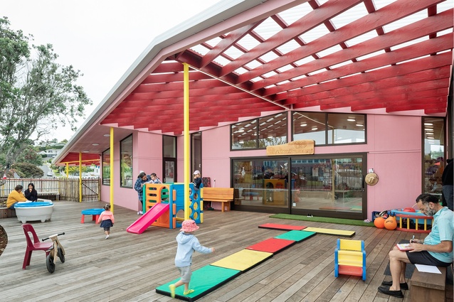 Winner – Resene Total Colour Education Award: Te Kōhanga Reo o Ngā Pihi o Te Purapura Pai by Bull O'Sullivan Architecture.



