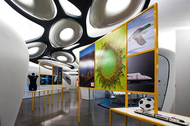 Biomimic Design: this exhibition design was commissioned by Roca London for their Zaha Hadid designed gallery space. 