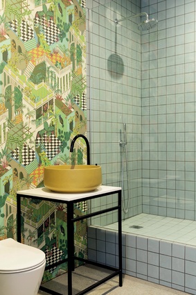Kumar-Ward describes the colourful bathroom space at her own practice as being “slightly kooky”.
