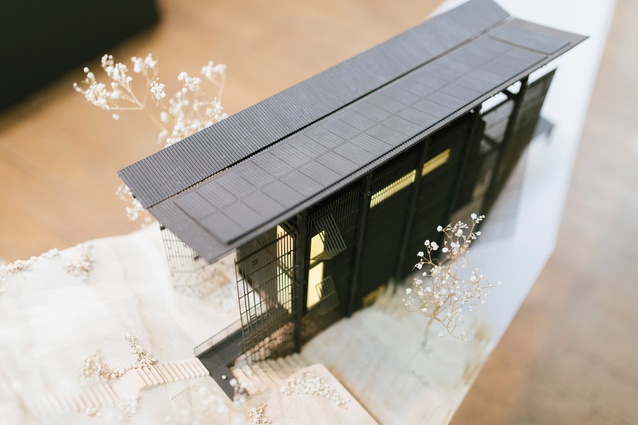 A model of Emily Newmarch’s 2018 NZIA Student Design Award-winning project, 'Climatic Conscience for Dwelling Design’.
