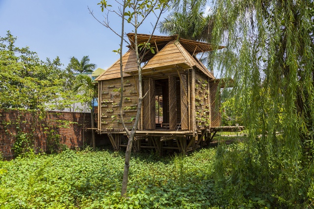 Blooming Bamboo Home by HP Architects, Vietnam. A multi-functional modular space that is strong enough to withstand floods and the like.