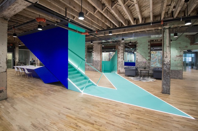A coworking space in Brooklyn, New York by Leeser Architecture.