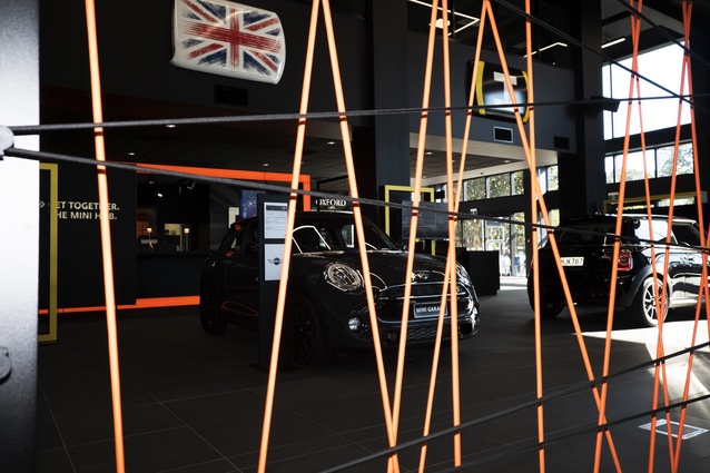 The 650m² showroom, which can display up to nine cars at any one time, is a purpose-built space.