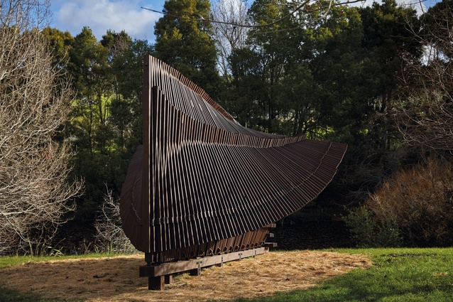 The Wood Pavilion, by Daniel Fennell, Wenhan Ji, Leo Zhu and Dorien Viliamu, gave life to the Nest, and was the winning folly from the 2019 competition.