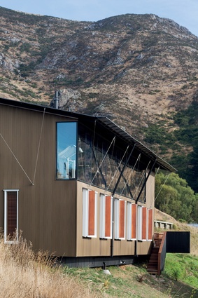 Overlooking Lyttelton Harbour, this studio was built for the practice to live in and work from while in Christchurch. 