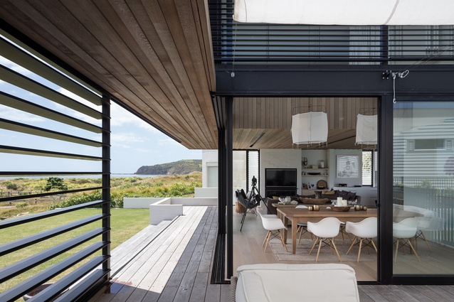 Timber flooring: Architect Julian Guthrie used two different hard-wearing timber finishes by Forté in Tuatara House, create a luxuriously natural feel.