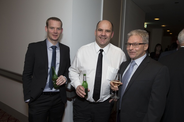 Malcolm McGechie: senior technical engineer at Aurecon, Gus Smith: general manager at Fletcher Construction Wellington and John Finnegan: technical director at Aurecon.