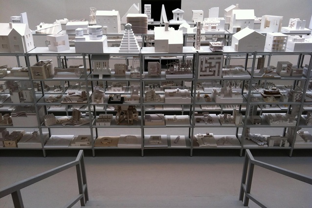 The exhibition of student models, entitled '40,000 Hours'.