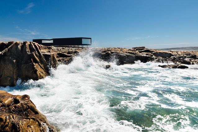 The largest of four Fogo Island artists' studios, the Long Studio.