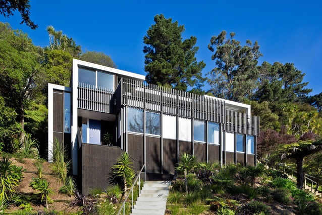 Lowry Bay House by Parsonson Architects was a winner in the Housing category.