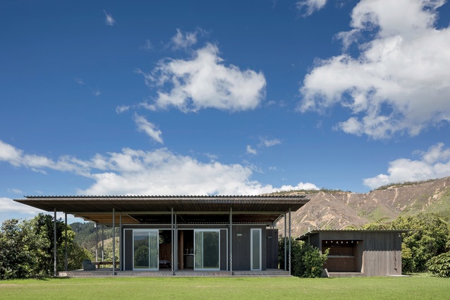 Bach with Two Roofs in Golden Bay, by Irving Smith Architects, won the Villa – Completed Building category at WAF.
