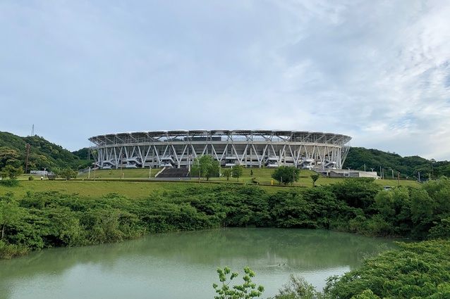 The Shizuoka Stadium Ecopa is in Japan’s Shizuoka Prefecture.