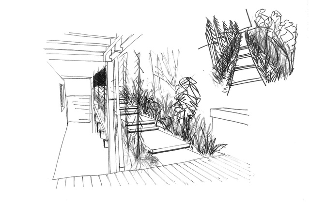 Glade house sketch.