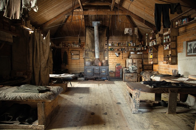 Polar Regions of the Pacific: interior of Shackleton’s Hut at Cape Royds.