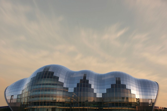 The Sage Gateshead in Gateshead, England by Foster + Partners was completed in 2004 had has gained awards for being both the best and worst building.