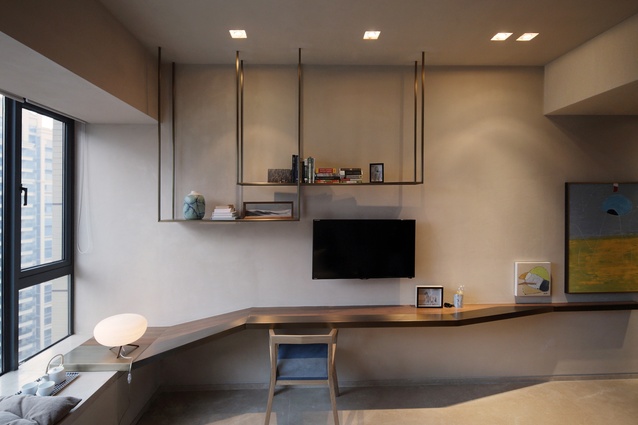 While the basic layout of the apartment was pre-determined by the building’s typology, [the architect] was charged with ensuring that the interior flow supported a quotidian Chinese routine.