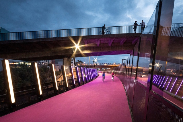 Completed Buildings Transport category winner: #LightPathAKL by Monk Mackenzie Architects + LandLab, Auckland.