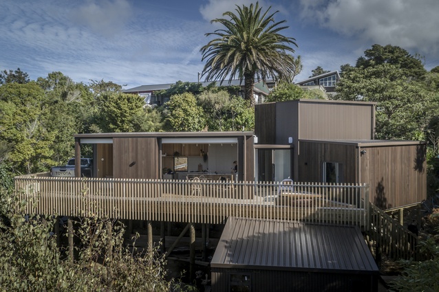 Winner: Residential New Home up to 150m<sup>2</sup> Architectural Design Award – Moonlight Bay by Tane Cox of Red Architecture.