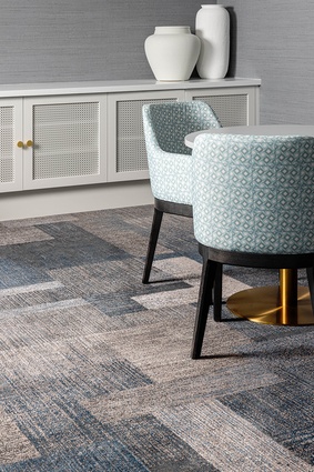 The GH Commercial woven carpet used throughout this project is resilient, slip-resistant and easy to clean.