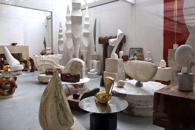 Renzo Piano’s Atelier Brancusi at the Centre Pompidou in Paris is presented as a museum space containing the studio.