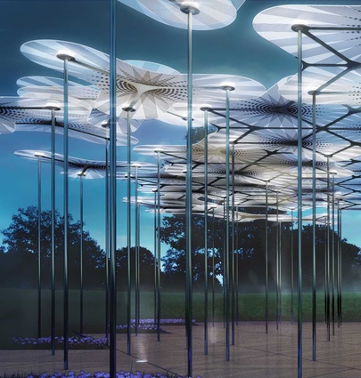 The second MPavilion will inhabit Melbourne's Queen Victoria Gardens over the spring and summer months.