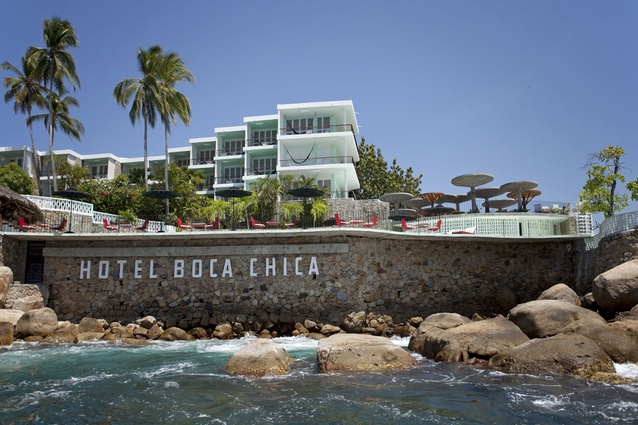 Hotel Boca Chica in a seaside suburb of Acapulo. 