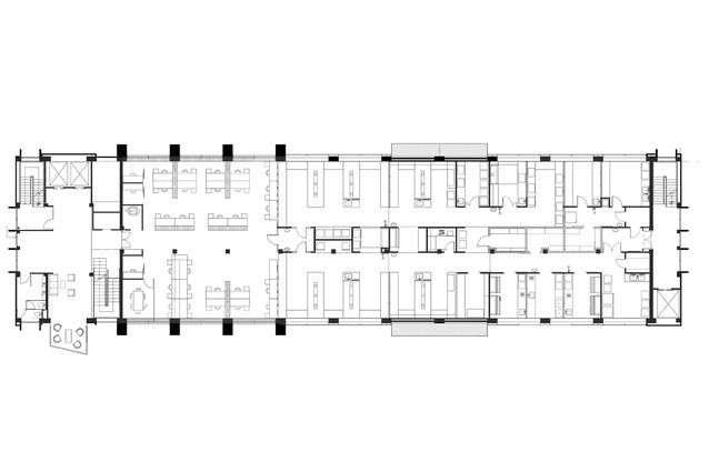 Hamilton Building – typical lab floor plan.