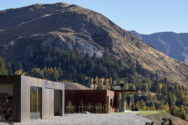 While at Patterson Associates Architects, Rachel worked on this new home in Tahuna, made of concrete boxes and corten steel and nestled into the valley overlooking the Lower Shotover River.
