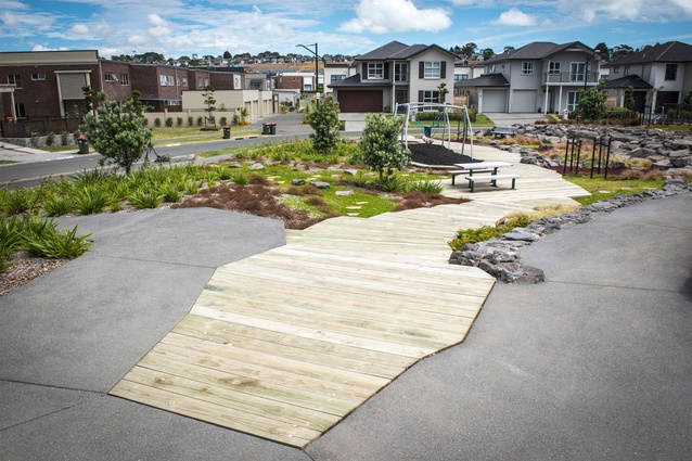 "This is high quality transition of concept through to detail that results in a cheerful and interesting public park with a strong sense of place," said the NZILA judges.
