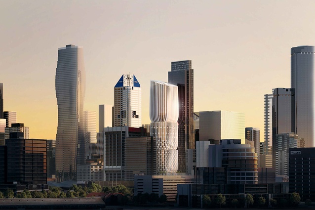 Proposed tower for 582–606 Collins Street, Melbourne by Zaha Hadid Architects and Plus Architecture.