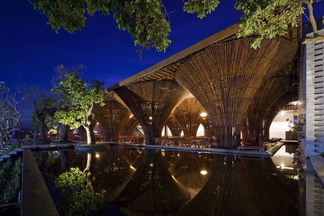 WAF Completed Buildings: Hotel/leisure category finalist – Kontum Indochine Café in Vietnam by Vo Trong Nghia Architects.