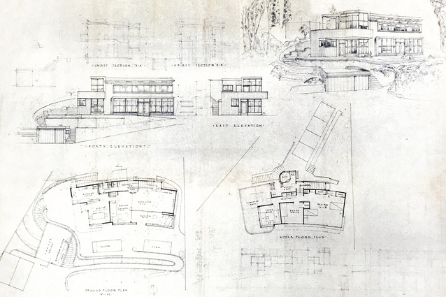 Original Donner House drawings from the Donner Collection (DO41), Architecture Archive, Libraries and Learning Services, the University of Auckland.