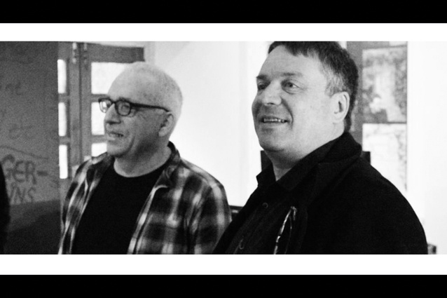 Michael with Martin Phillipps from The Chills, 2018.