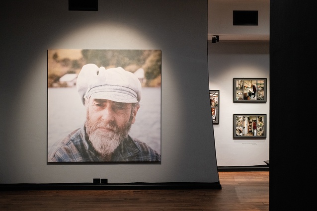 An image of Hundertwasser is displayed in one of the gallery spaces.