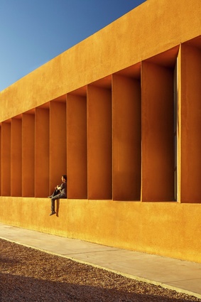 Exteriors category: photo by Doublespace. Project: Universite Ibn Zohr de Laayoune. Architect: Regroupement d'Architectes El Kabbaj. Taken in Laayoune, Morocco.