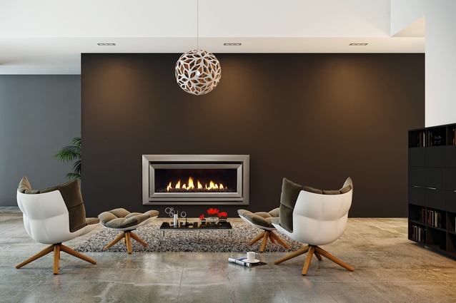<a href="http://www.escea.com/nz/fireplaces/indoor-fireplaces/dl-series/dl1100/" target="_blank"><u>Escea’s DL1100</u></a> is a 5- Star-efficiency gas-fuelled fireplace that can be remotely operated via any device connected to the internet.