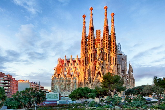 Gaudí’s La Sagrada Familia in Barcelona, Spain.