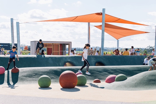 Winner – Resene Total Colour Landscape Award: Kopupaka Reserve Playground by Nina Rattray and Claire Leisching of Auckland Council.



