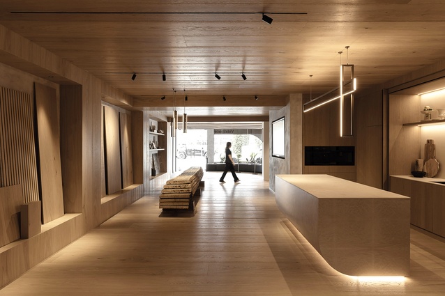 Winner of the Retail Award, VidaSpace Showroom Christchurch by VidaSpace in association with Warren and Mahoney.